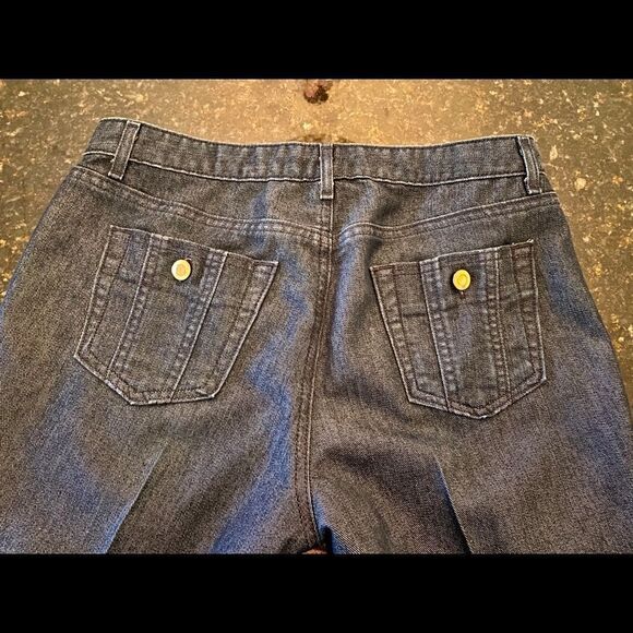 George Designs by Mark Eisen Denim Capri Sz 10 - Picture 5 of 11